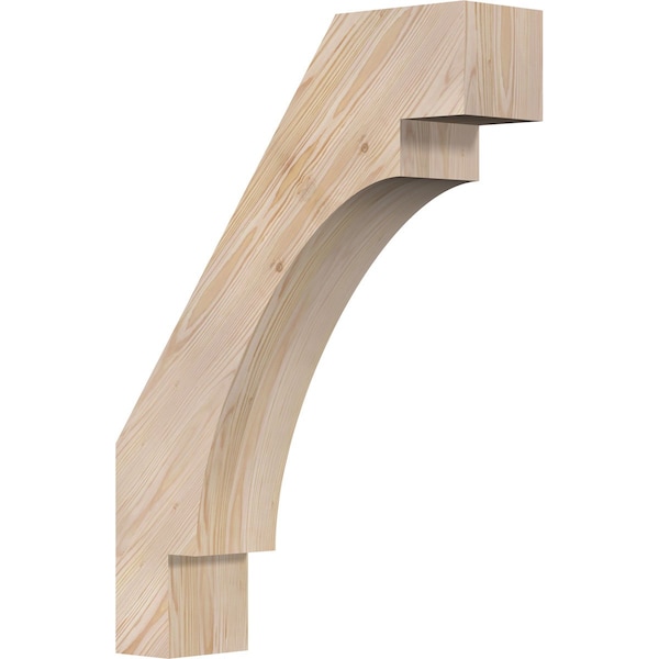 Ekena Millwork 5 1/2"W x 22"D x 30"H Merced Smooth Knee Brace, Douglas Fir BRC06X22X30MRC00SDF - main